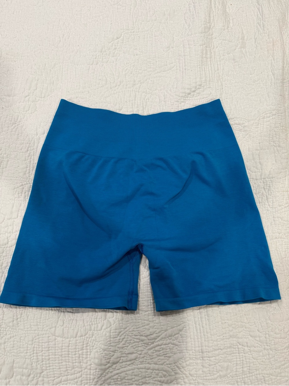 Alphalete Women's Bike Shorts in Teal Blue